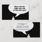 検眼医の冗談 名刺 (正面/裏面)