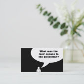 検眼医の冗談/警官の冗談 名刺 (スタンド正面)