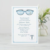 検眼医の卒業の招待状 招待状 (スタンド正面)