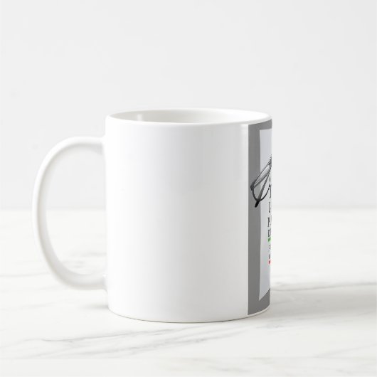 検眼医の図表のマグ コーヒーマグカップ (左)