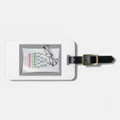 検眼医の図表の荷物のラベル ラゲッジタグ (正面横)