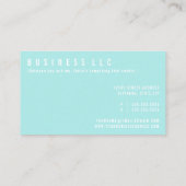 検眼医の鼻の冗談 名刺 (裏面)