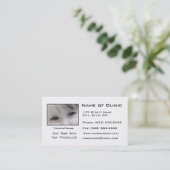 検眼医のOptometryの目検査 予約カード (スタンド正面)