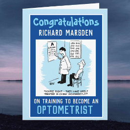 検眼医へのご就任おめでとう カード