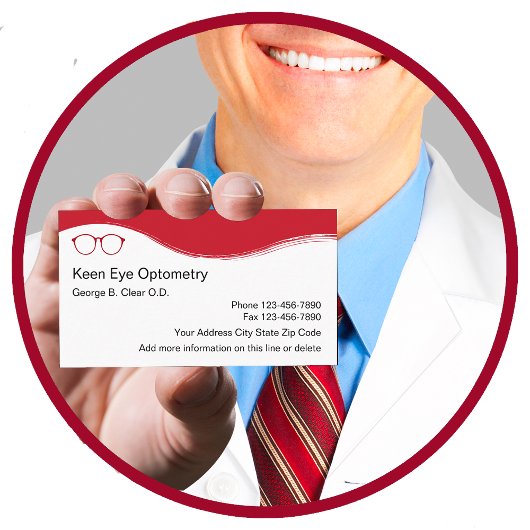 検眼医モダンデザイン 名刺