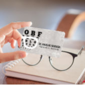 検眼医 |グラス |目の検査とツール 予約カード