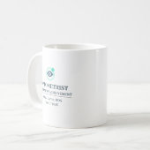 検眼医 名前+年度 名入れ コーヒーマグカップ (正面左)
