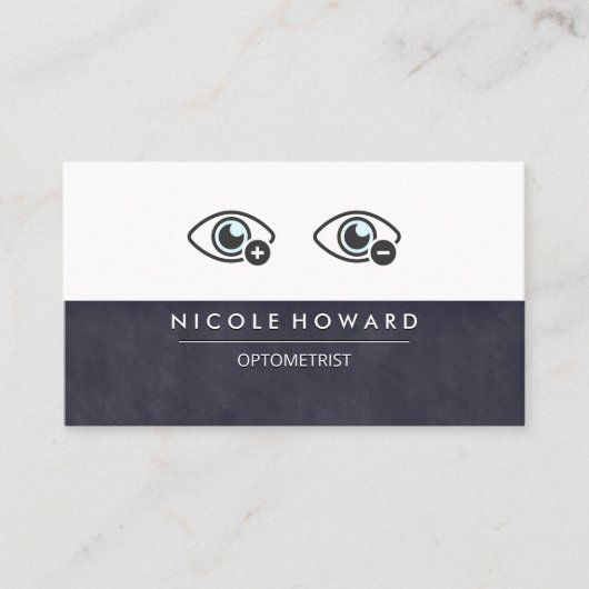 検眼医 | 目アイコン 名刺 (正面)