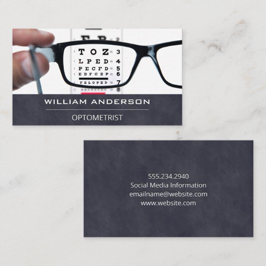 検眼医 | 眼科医 名刺 (正面/裏面)