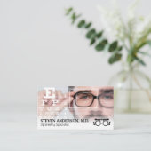 検眼医 | 眼科検案者 名刺 (スタンド正面)