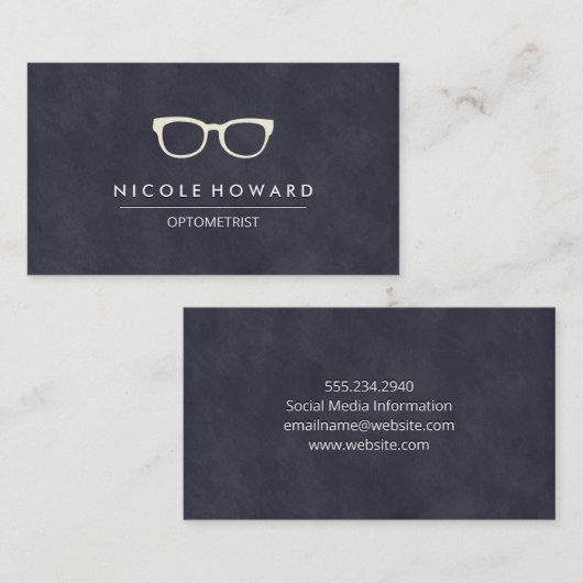 検眼医 | 眼鏡 名刺 (正面/裏面)