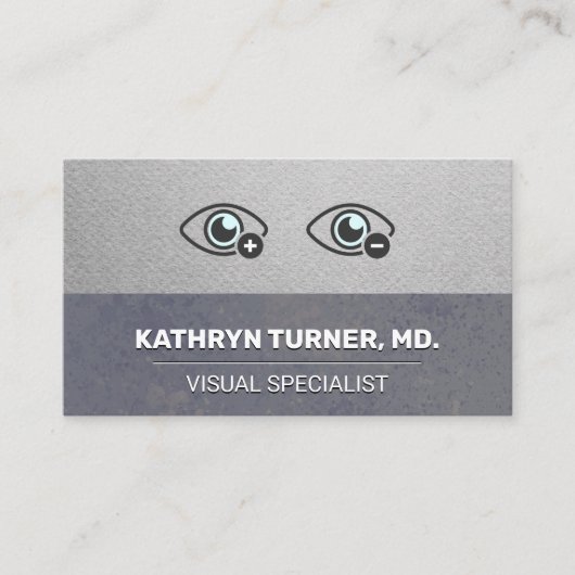 検眼医 | Farsight Nearsightアイコン 名刺 (正面)