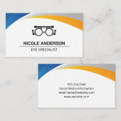 検眼医 | Phoropter機器 |ヘルス 名刺 (正面/裏面)