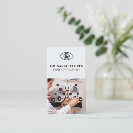 検眼医 | Phoropter機器 名刺 (スタンド正面)