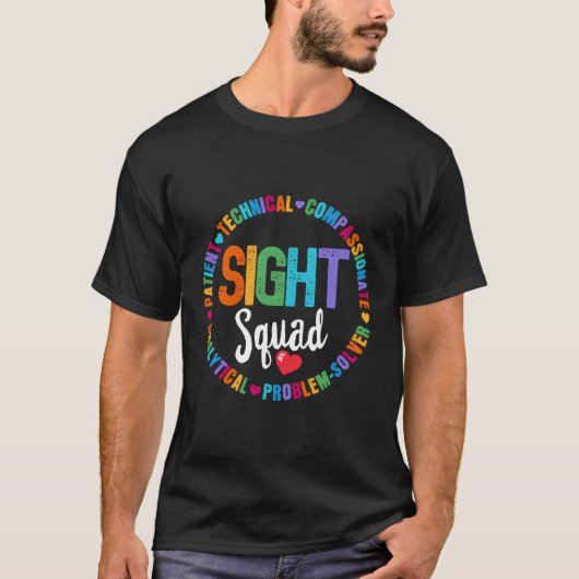 検眼将来の検眼器光学補助薬Sig Tシャツ (正面)