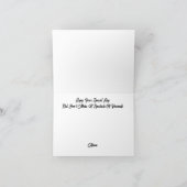 検眼日眼鏡シルエットグリーティングカード カード (内部)