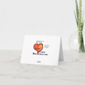 検眼日眼鏡シルエットグリーティングカード カード (裏面)