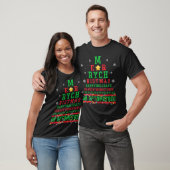 検眼用クリスマスツリー眼鏡アイクリスマス Tシャツ (ユニセックス)