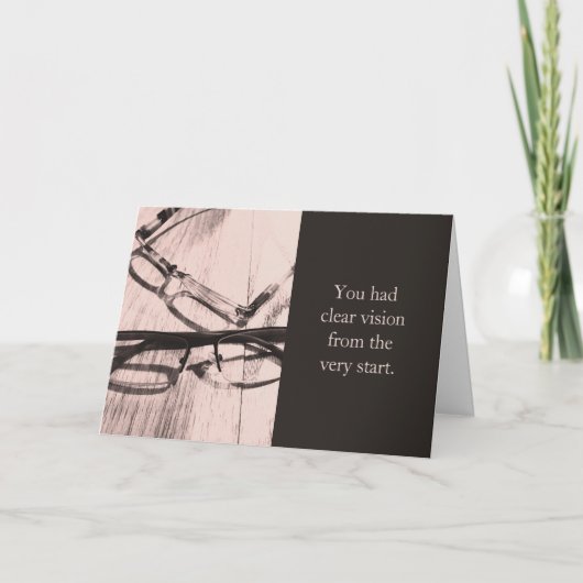 検眼科卒業カード サンキューカード (正面)