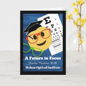 検眼科卒業祝い カード (黄色い花)