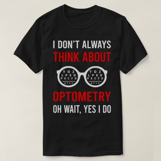 検眼考え検眼医について Tシャツ (デザイン正面)