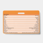 検眼薬用バスペインのッジ バッジ (裏面)