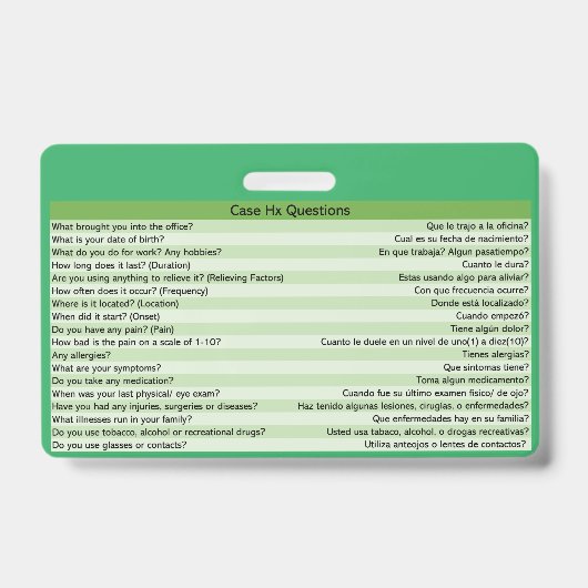 検眼薬用バスペインのッジ バッジ (表面)