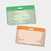 検眼薬用バスペインのッジ バッジ (表裏)