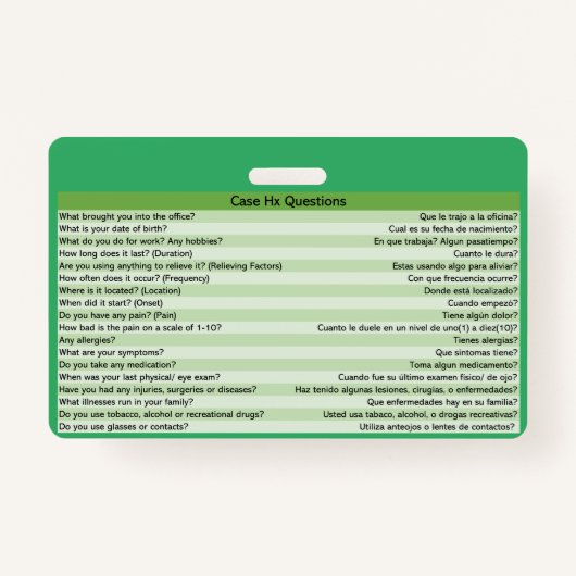 検眼薬用バスペインのッジ バッジ (正面)