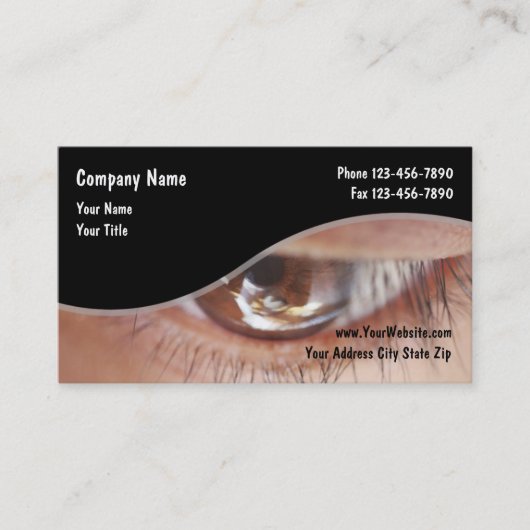 検眼閉鎖法 名刺 (正面)