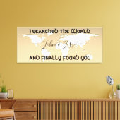 検索したワールドと見つパーソナライズされたかった結婚か キャンバスプリント (インサイチュ (リビング))