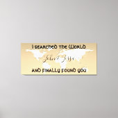 検索したワールドと見つパーソナライズされたかった結婚か キャンバスプリント (正面)