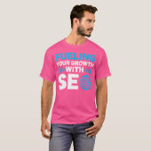 検索エンジン最適化 Seo マーケティング求人 Tシャツ (正面フル)