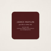 検索モダン名モノグラムの前 | マルーンレッド (裏面)