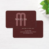 検索モダン名モノグラムの前 | マルーンレッド (デスク)