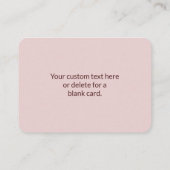 検索モダン名モノグラムの前 | マルーンレッド エンクロージャーカード (裏面)