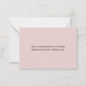 検索モダン名モノグラムの前 | マルーンレッド ノートカード (裏面)