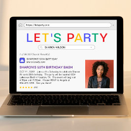 検索結果 50歳の誕生日パーティー 招待状