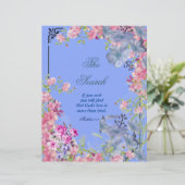 検索詩のパーソナライズされた紙 (スタンド正面)