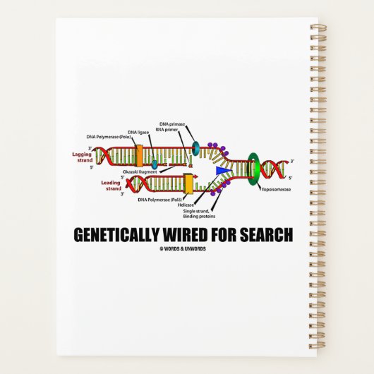 検索DNA複製ユーモアのために遺伝的に配線される プランナー手帳 (裏面)