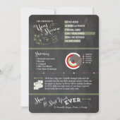 検討の写真カードの黒板年-クリスマス 招待状 (正面)