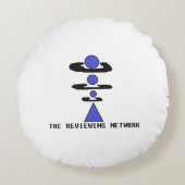 検討ネットワークの装飾用クッション ラウンドクッション (正面)