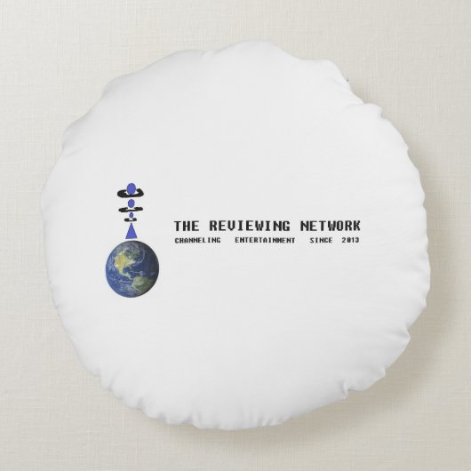 検討ネットワークの装飾用クッション ラウンドクッション (裏面)