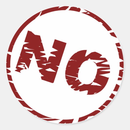 検証アイコン – いいえ – ステッカー (正面)