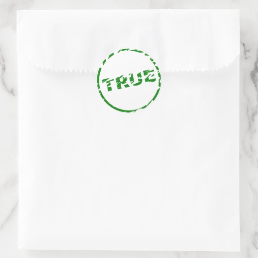 検証アイコン – TRUE – ステッカー (バッグ)