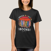 検閲された本を読む週間 司書 自由 読者 Tシャツ (正面)