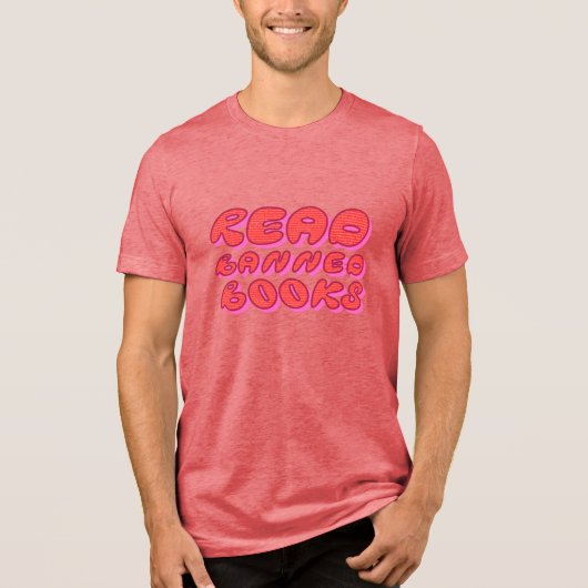 検閲された本を読もう トライブレンドTシャツ (正面)