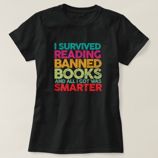 検閲された本を読もう Tシャツ (デザイン正面)