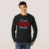 検閲された本を読んでいる本の読者 引用 検閲された本 Tシャツ (正面フル)