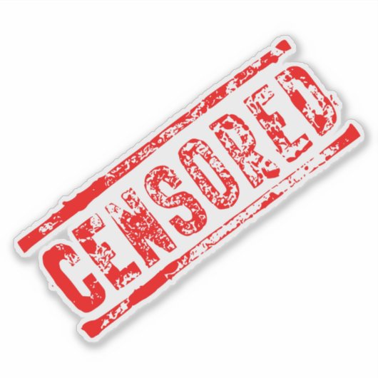 検閲された シール (正面)